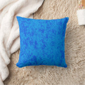 Reversible Blue Textured Pillow Kissen (Decke)