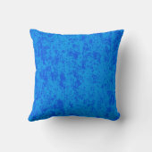 Reversible Blue Textured Pillow Kissen (Rückseite)