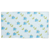 Reversible Blues Kissenbezug (Vorderseite-Links)