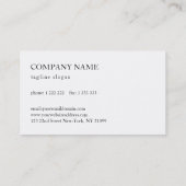 Reversible Blume Visitenkarte (Rückseite)