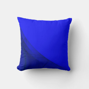 Reversible Bright Royal Blue Fraktal Pillow Kissen