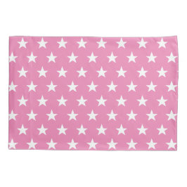 Reversible Bubblegum Pink Star Kissenbezug