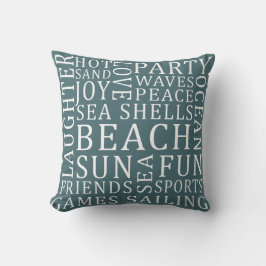 Reversible Custom Color Beach House Kopfkissen Kissen