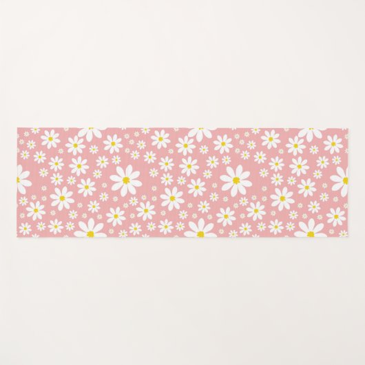 Reversible Daisy Pattern Yogamatte (Vorderseite (Horizontal))
