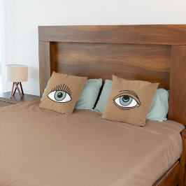 Reversible Eye Motion Awake & Tired Funny Bedroom Kissen