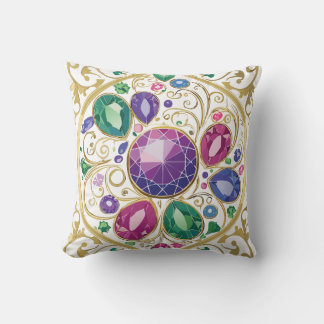 Reversible Gem Boho Pillow Kissen