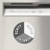 Reversible Geschirrspüler Grau, sauber, dreckig Magnet (In Situ (Geschirrspüler))