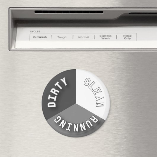 Reversible Geschirrspüler Grau, sauber, dreckig Magnet (In Situ (Geschirrspüler))