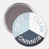 Reversible Geschirrspülmaschine Navy Blue Clean Di Magnet (Vorderseite/Rückseite)