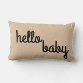 Reversible Hello Baby Lendenkissen (Rückseite)
