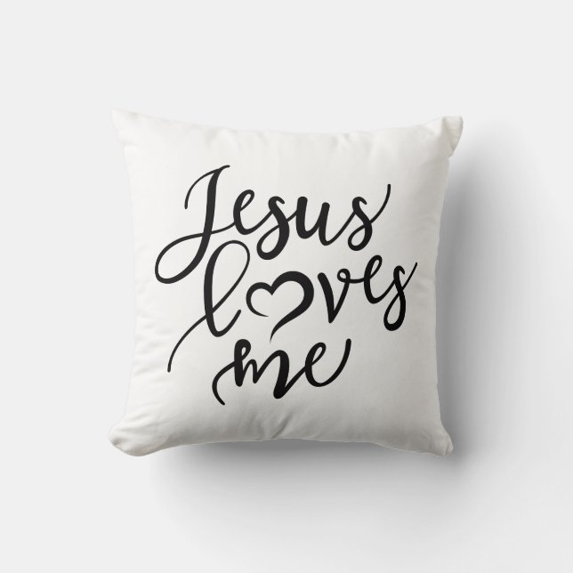 Reversible Jesus-Lieben Kissen (Vorderseite)