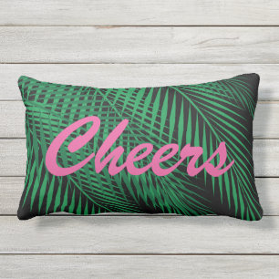 Reversible jubelt tropischen Palmblättern auf Lendenkissen