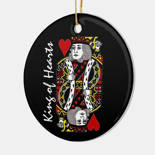 Reversible King of Hearts Ornament (Links)