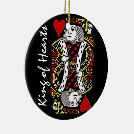 Reversible King of Hearts Ornament (Rechts)
