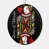 Reversible Königin des Herzens Keramikornament (Links)