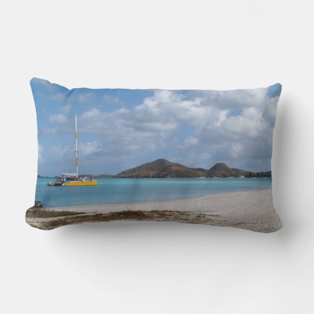 Reversible Landschaftliche Bilder in Antigua Pillo Lendenkissen (Vorderseite)