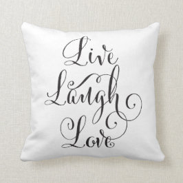 Reversible Live, Lachen, Liebe-Kissen Kissen