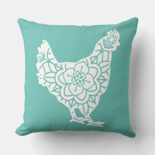 Reversible Mandala Chicken Kissen