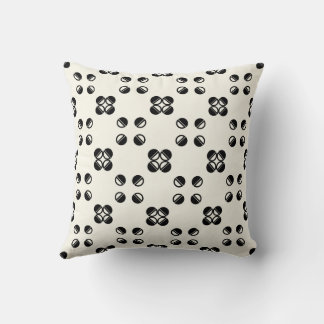 Reversible Modern Geometric Polkadot Kissen