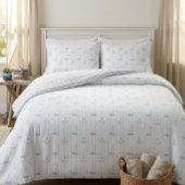 Reversible Nautical Sailboat Striped Pillowcases Kissenbezug