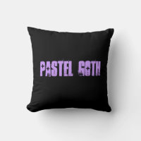 Reversible Pastel Goth Throw Kissen