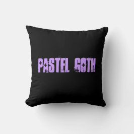 Reversible Pastel Goth Throw Kissen