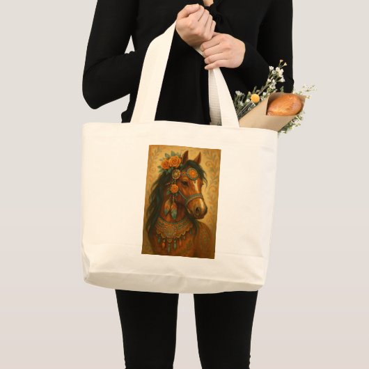 Reversible Pferdedrucke - Tasche (Vorderseite (Produkt))