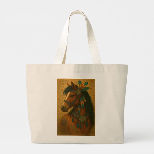 Reversible Pferdedrucke - Tasche (Rückseite)