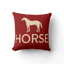Reversible Red & Cream Horse Reittiere