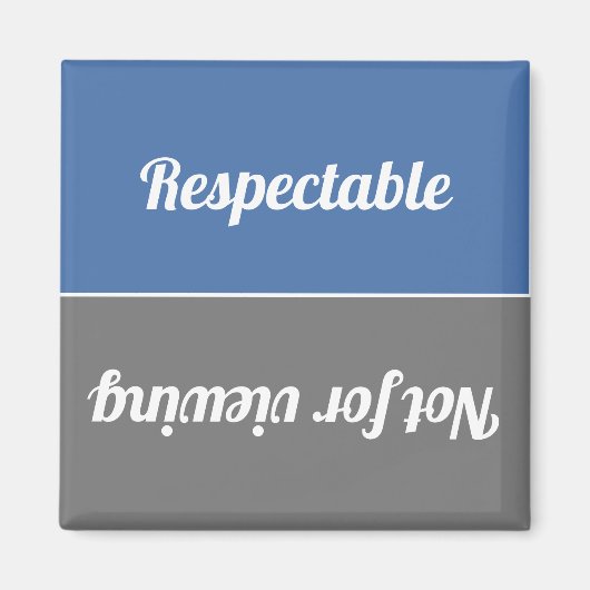 Reversible respektierbar/nicht zum Anschauen von G Magnet (Vorne)