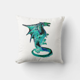 Reversible Sea Blue Dragon Kissen
