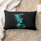 Reversible Sea Blue Dragon Lendenkissen (Decke)