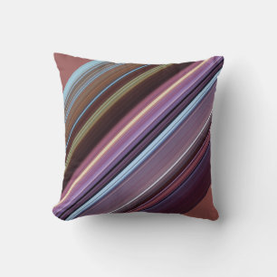 Reversible Streifen Decorative Kissen