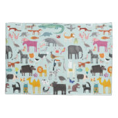 Reversible Tiermenagerie Kissenbezug (Rückseite-Links)