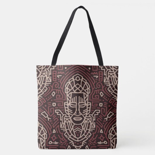 Reversible Tribal Print Tasche (Vorderseite)