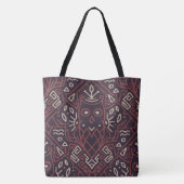 Reversible Tribal Print Tasche (Rückseite)