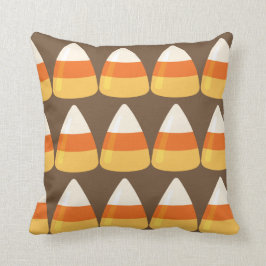 Reversible Two Side Candy Corn Pumpkins Halloween Kissen