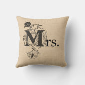 Reversible Wedding Pillow Mr. und Mrs. Kissen (Rückseite)