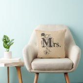 Reversible Wedding Pillow Mr. und Mrs. Kissen (Stuhl )