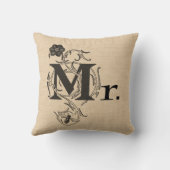 Reversible Wedding Pillow Mr. und Mrs. Kissen (Rückseite)