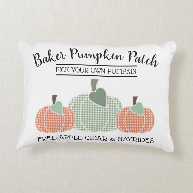 Reversible Weihnachtsbaum Pumpkin-Patch neutral Dekokissen (Rückseite)