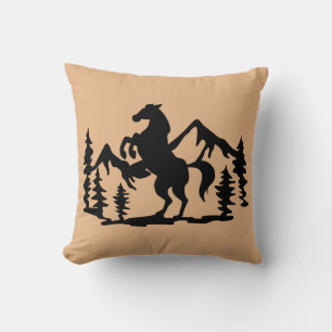 Reversible Wild Horse Kissen
