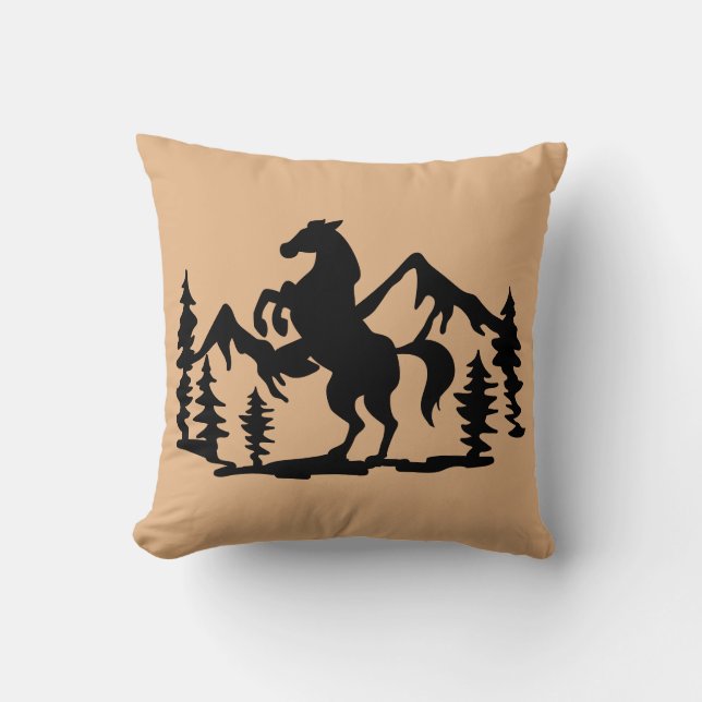 Reversible Wild Horse Kissen (Vorderseite)