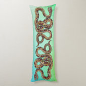 Reversible Wild Nature Boa Constrictor Schlange Seitenschläferkissen (Rückseite (Vertikal))