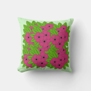 Reversible Wurfkissen Pink Pansy Kissen
