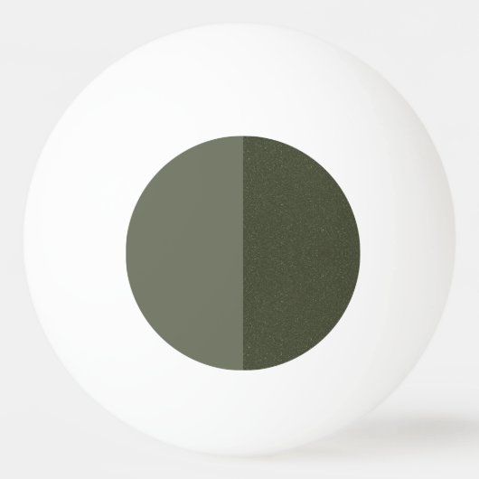 Revertierte Split Moss Green Ping Pong Ball - Cust Tischtennisball (Vorderseite)