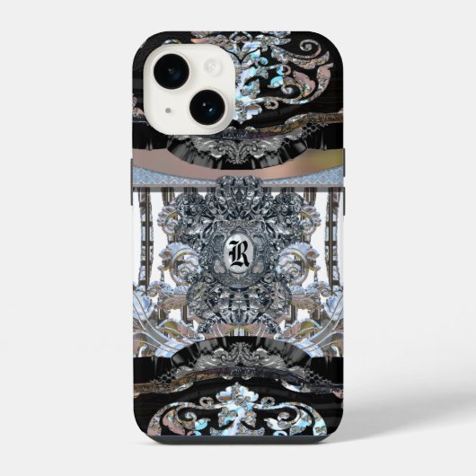 Revforth Elegantes Monogramm iPhone Hülle (Rückseite)