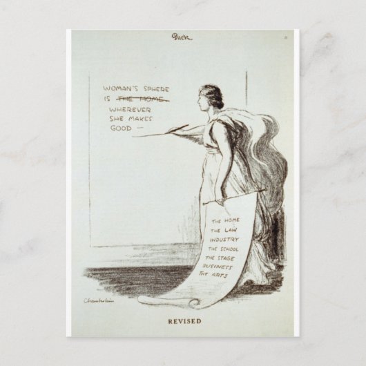 Revidierte Frauenquote Postkarte (Vorderseite)