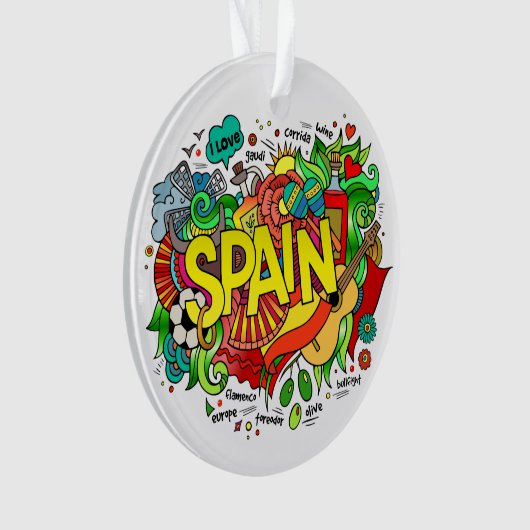 Revidierter SPANIENOrnament Ornament (Vorderseite)