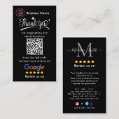 Review Google Review QR Code Google Ratings Visitenkarte (Vorne/Hinten)